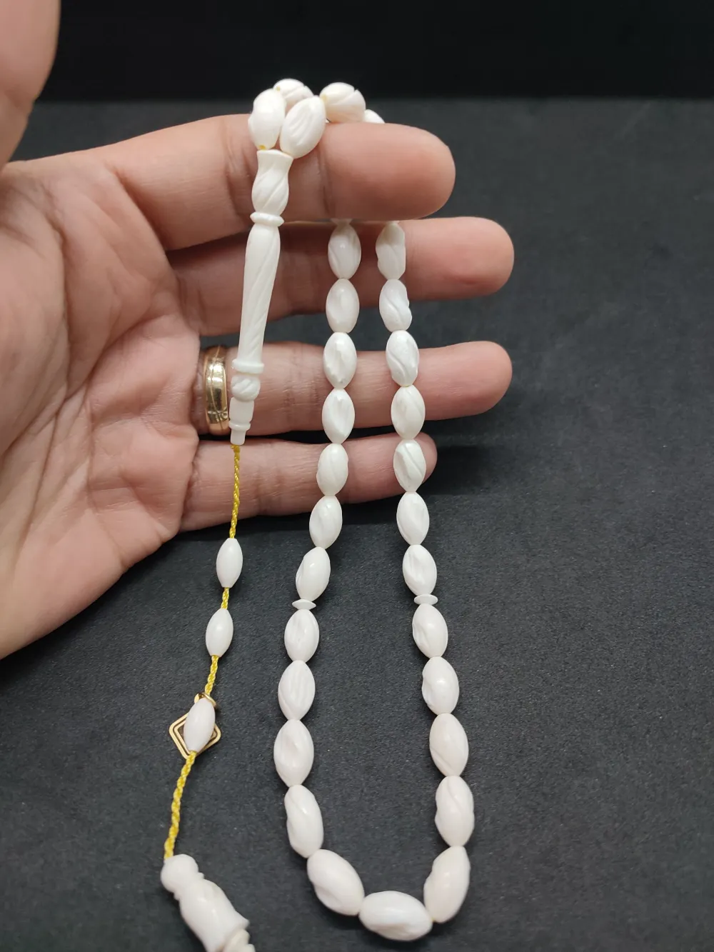 İskeçeli̇ Cemi̇l Usta Eseri̇ Kalem Oyma Sanatı  Naturel Deve Kemi̇ği̇ küçük resim 4