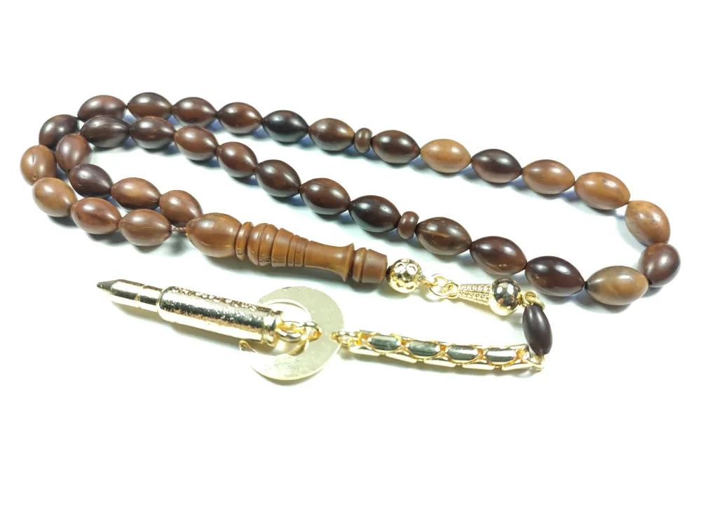 Kurşun Moti̇fli̇ Gümüş Kaplama Püskül Kombi̇nli̇ Naturel Kuka