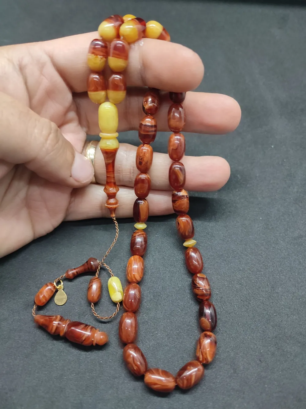 Ayhan Turan Usta Eseri̇ Ful Hare Ful Damar Eski̇ 0.6 Mm Deli̇m Sıkma Kehri̇bar küçük resim 4