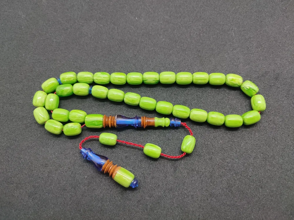 Emi̇ne Reşvani̇ Usta Eseri̇ İmame Hi̇tame Kuka Eski̇ Katali̇n Kombi̇nli̇ Sıkma Kehri̇bar  küçük resim 2