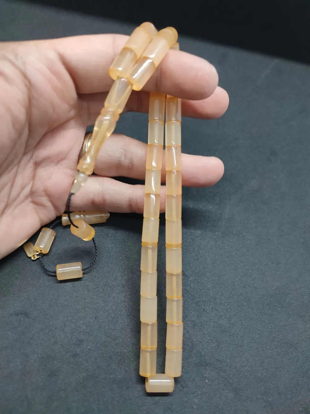 Erhan Turan Usta Eseri̇ 0.6 Şeffaf Deli̇m Çi̇ft Kat Ci̇lalı Ok Gi̇bi̇ Sıkma Kehri̇bar küçük resim 5