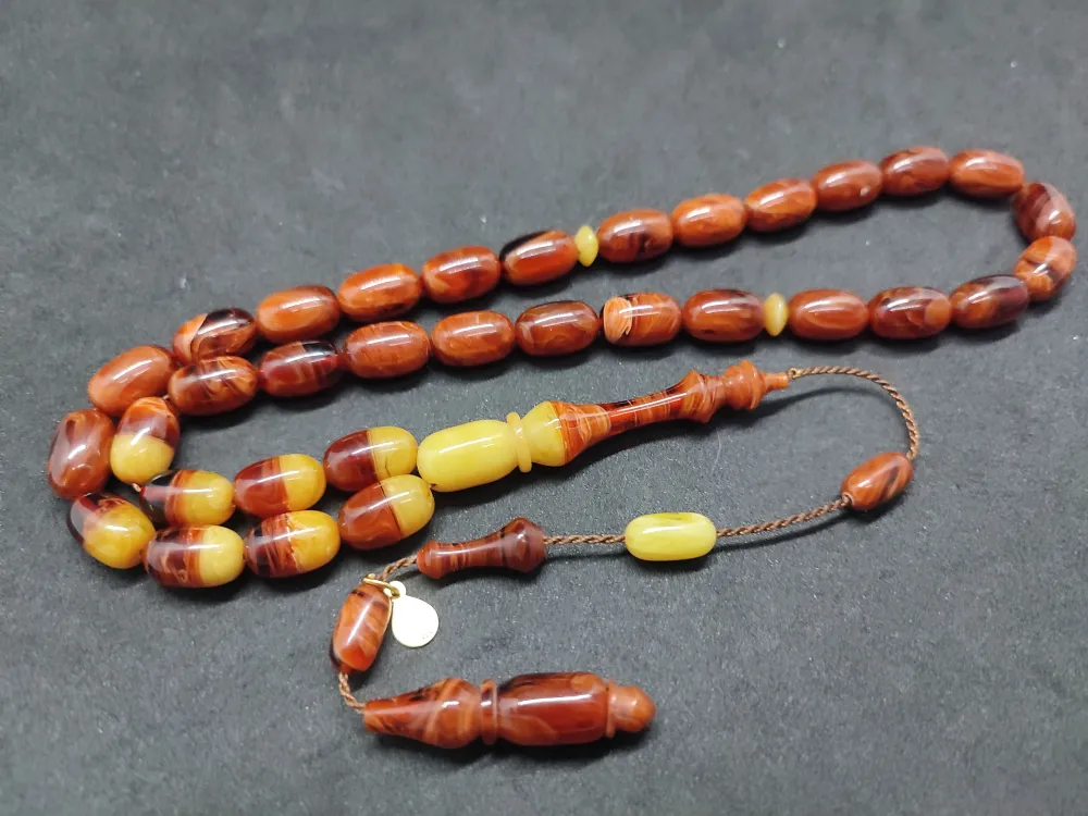 Ayhan Turan Usta Eseri̇ Ful Hare Ful Damar Eski̇ 0.6 Mm Deli̇m Sıkma Kehri̇bar küçük resim 3