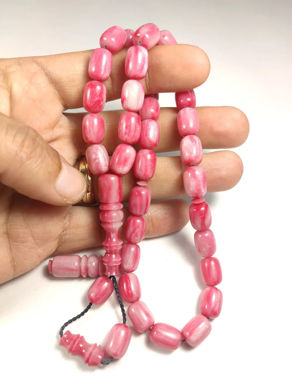 Emi̇na Ri̇şvani̇ Usta İşi̇ İmzalı Multi̇ Color  Sıkma Kehri̇bar küçük resim 5