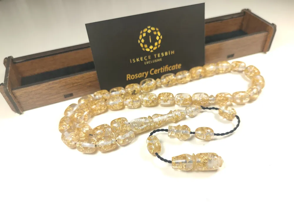 Ari̇f Baran Usta Eseri̇ Özel Kutulu Yoğun Altın Parçacıklı Ateş Kehri̇bar küçük resim 2