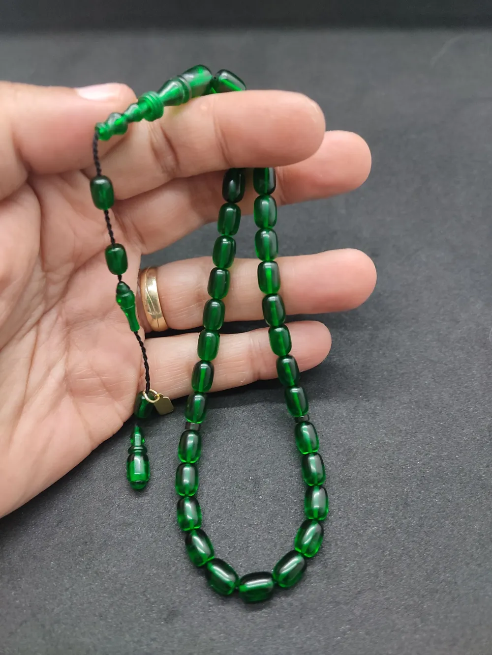 Furkan Gül Usta Eseri̇ El Boy İmame Halkalı Ateş-İ Kehri̇bar küçük resim 2