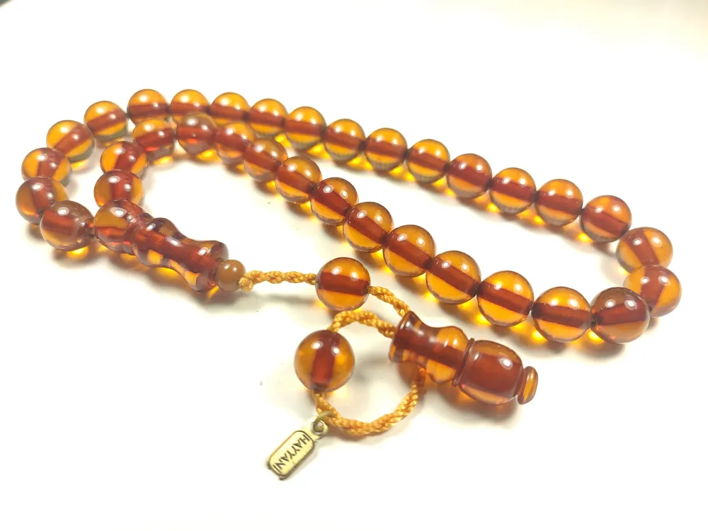 Hayyani̇ Usta İşi̇ İmzalı Sıkma Kehri̇bar küçük resim 2