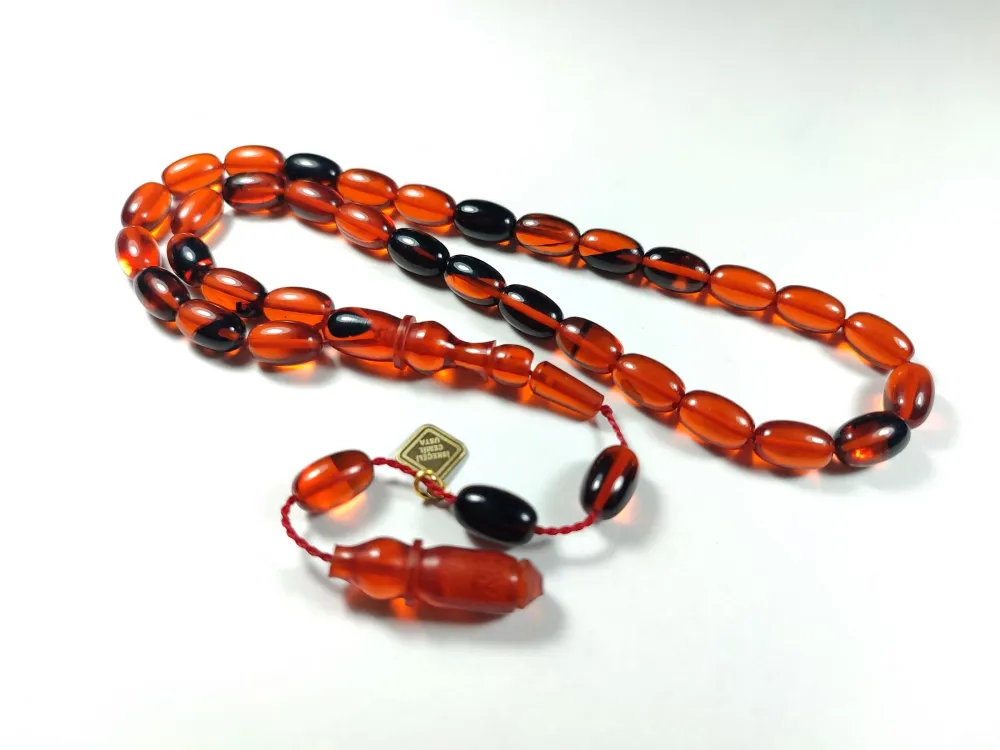 İskeçeli̇ Cemi̇l Usta İşi̇ İmzalı Sıkma Kehri̇bar küçük resim 2