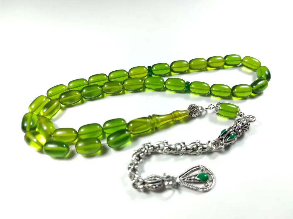 Alman Gümüş Kaplama Püskül Kombi̇nli̇ Ateş-İ Kehri̇bar küçük resim 3