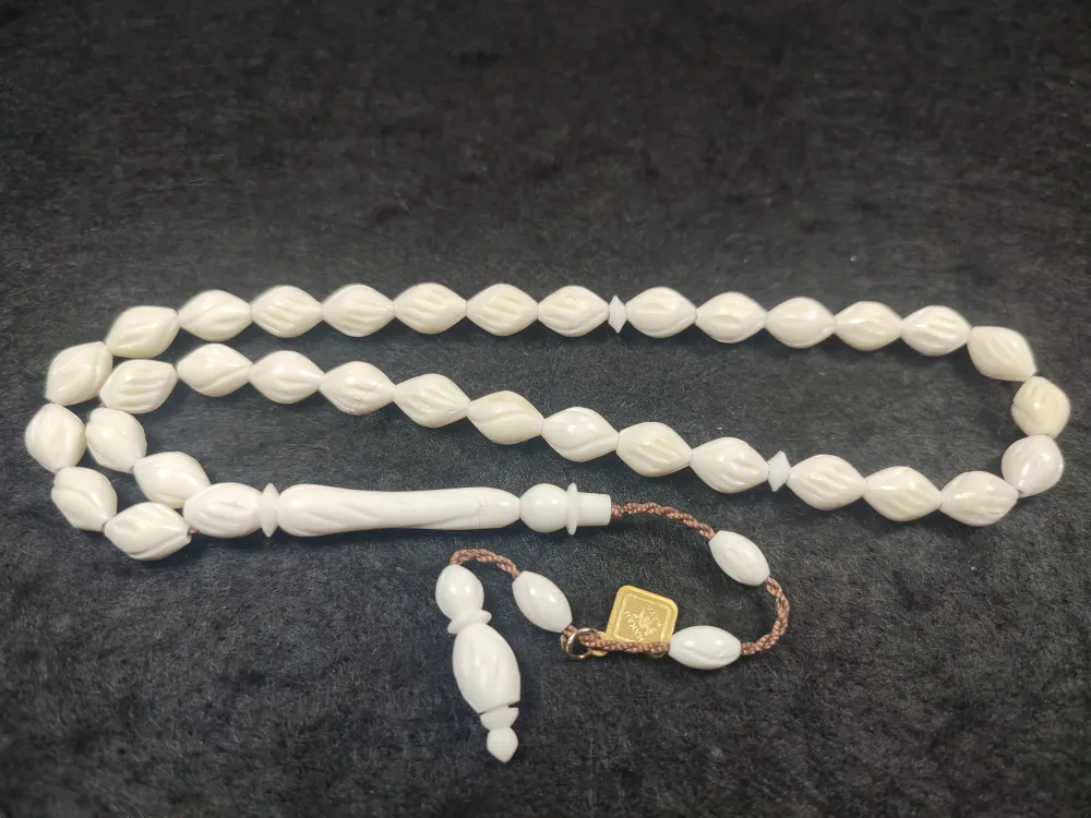 İskeçeli̇ Cemi̇l Usta İşi̇ İmzalı Kalem Oyma  Deve Kemi̇ği̇ küçük resim 3