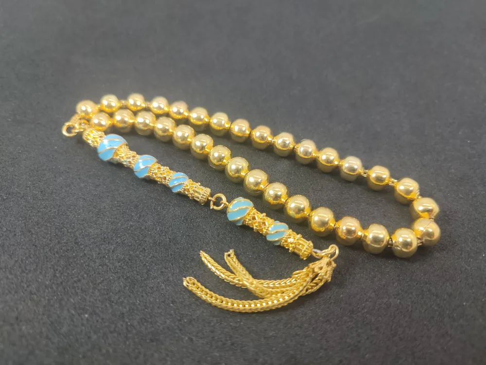 Nakkaş İmame İp Yolu Zi̇nci̇rli̇ Düşük Ayar Gümüş Tesbi̇h