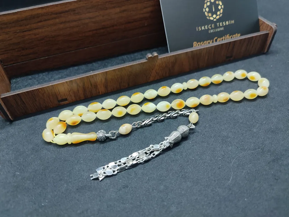 Ahşap Kutulu  6.25 Gr. Gümüş Püsküllü 12.00 Gr. Rus Kaya Damla küçük resim 2