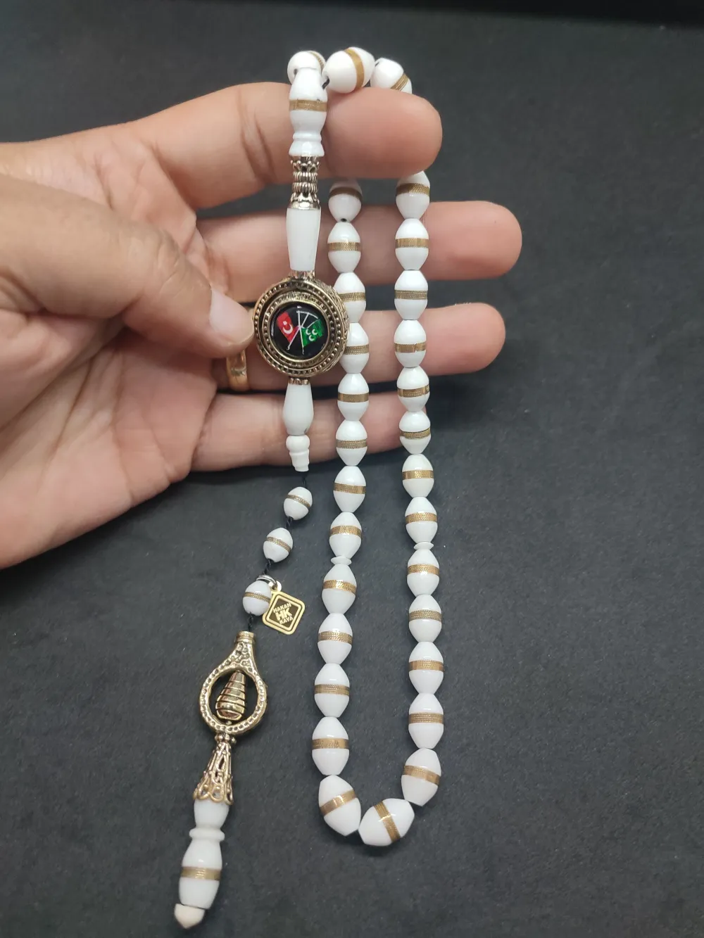 Hakan Kaya Usta Eseri̇  El İşçi̇li̇kli̇ Ağır Gümüş Nakkaşlı Sarmal Deve Kemi̇ği̇ küçük resim 5