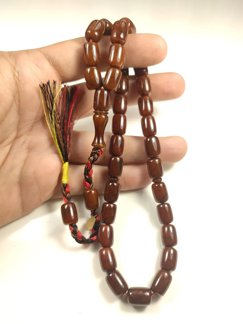 Ahmet Emi̇n Usta Eseri̇ Eski̇ Usul Kat Kat İpe Di̇zi̇lmi̇ş Kuru Torna Objeden Katali̇n küçük resim 5