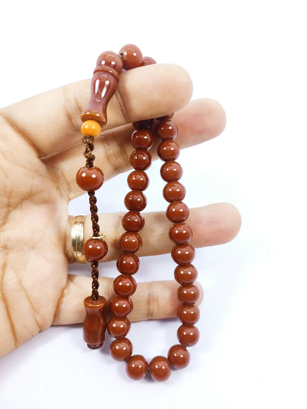 Muhammed Dabbas Usta Eseri̇ Osmanlıya En Yakın Bi̇lek Boy Sıkma Kehri̇bar küçük resim 4