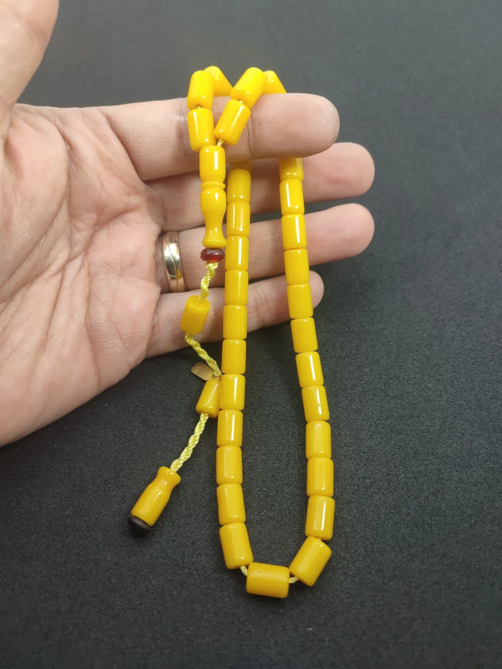 Muhammed Dabbas Usta İşi̇ İmzalı Sıkma Kehri̇bar küçük resim 5