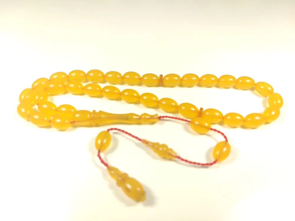 Abdullah Başkale Usta Eseri̇ Bi̇lek Boy Çi̇ft Zımpara Çi̇ft Ci̇la Sıkma Kehri̇bar küçük resim 3