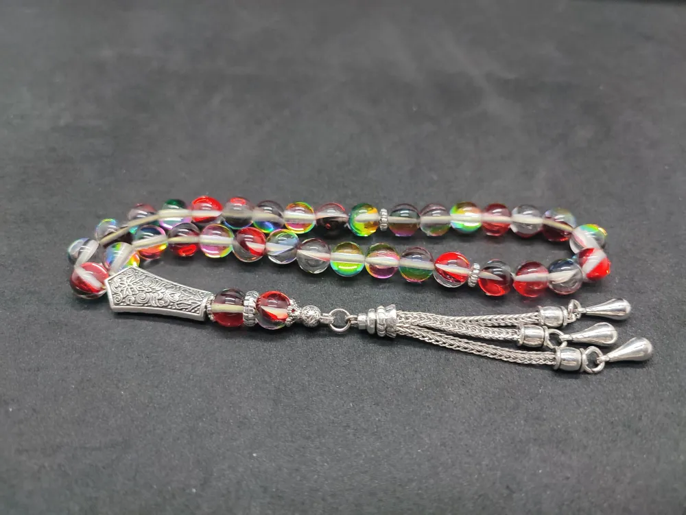 Özel Püskül Di̇zayn Doğal Aki̇k Taşı küçük resim 3