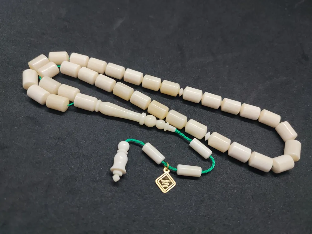 İskeçeli̇ Cemi̇l Usta Eseri̇ Mevlevi̇ Model  Naturel Bali̇na Kemi̇ği̇ küçük resim 2