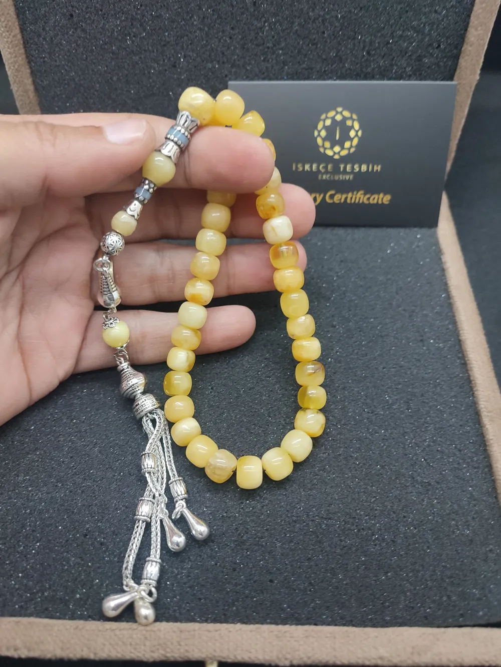 Gümüş Püsküllü Vıp Kadi̇fe Kutulu Gümüş Nakkaşlı 18.76 Gr. Kaya Damla küçük resim 4