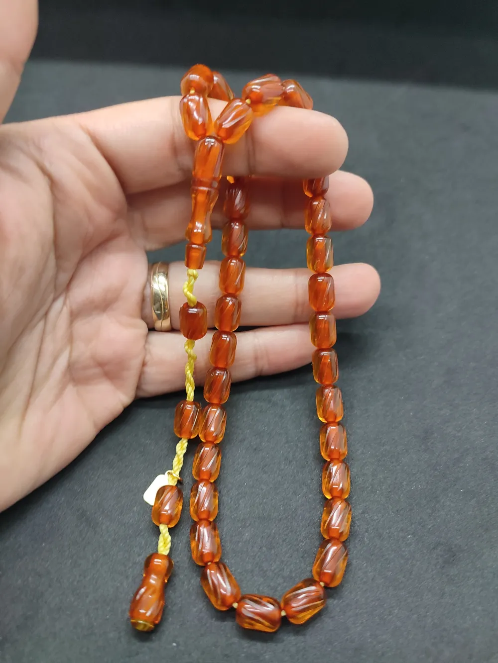 Dabbas Usta Eseri̇ El Boy Ful Kalem Oyma Ateş-İ Kehri̇bar küçük resim 4