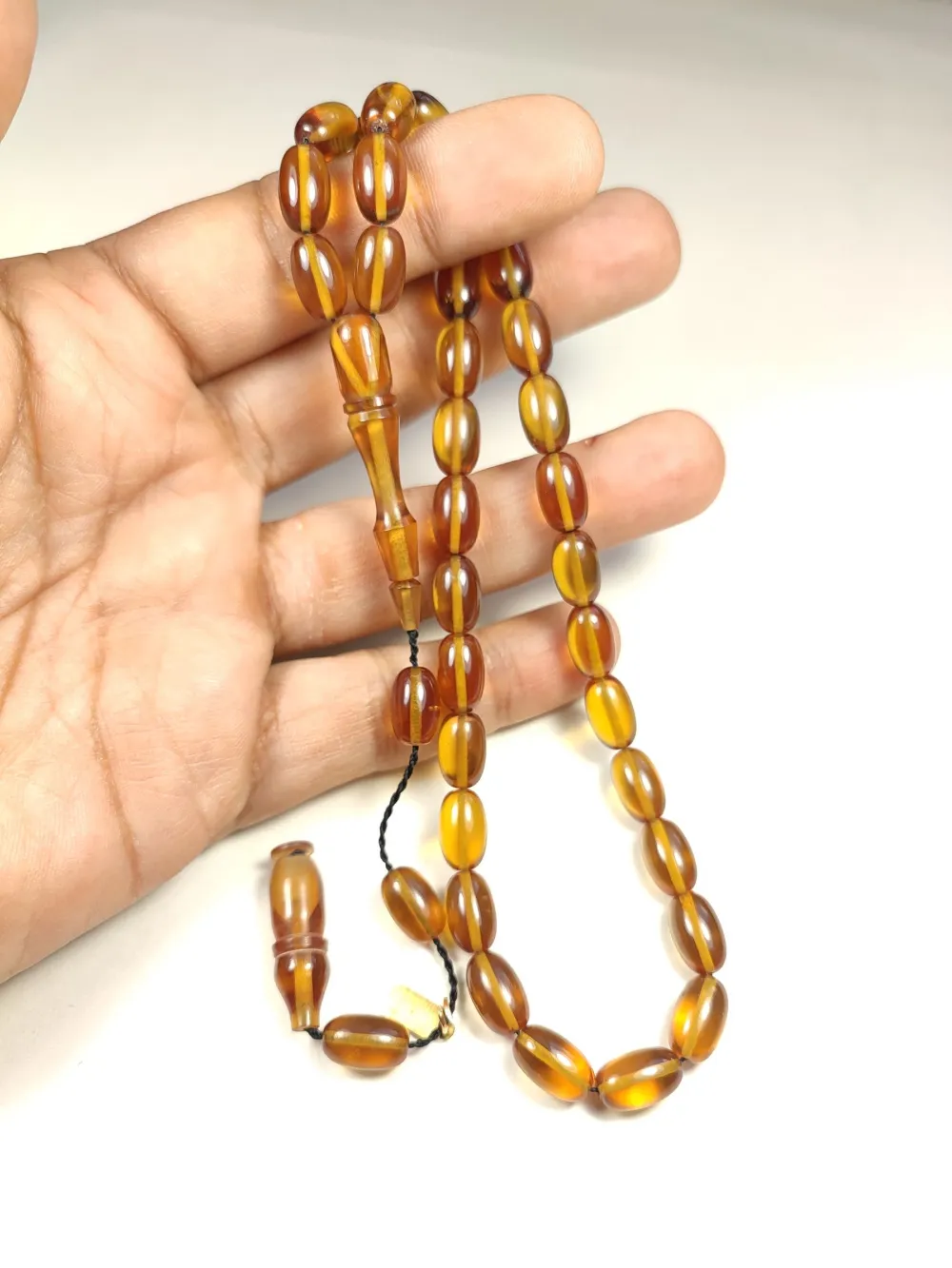 Mehmet Mercan Usta Eseri̇ İmzalı Aykırı Renk Sıkma Kehri̇bar küçük resim 4