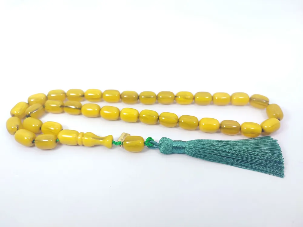 Ebu Zeyn Usta Eseri̇ İmzalı İri̇ Boy Sıkma Kehri̇bar küçük resim 3