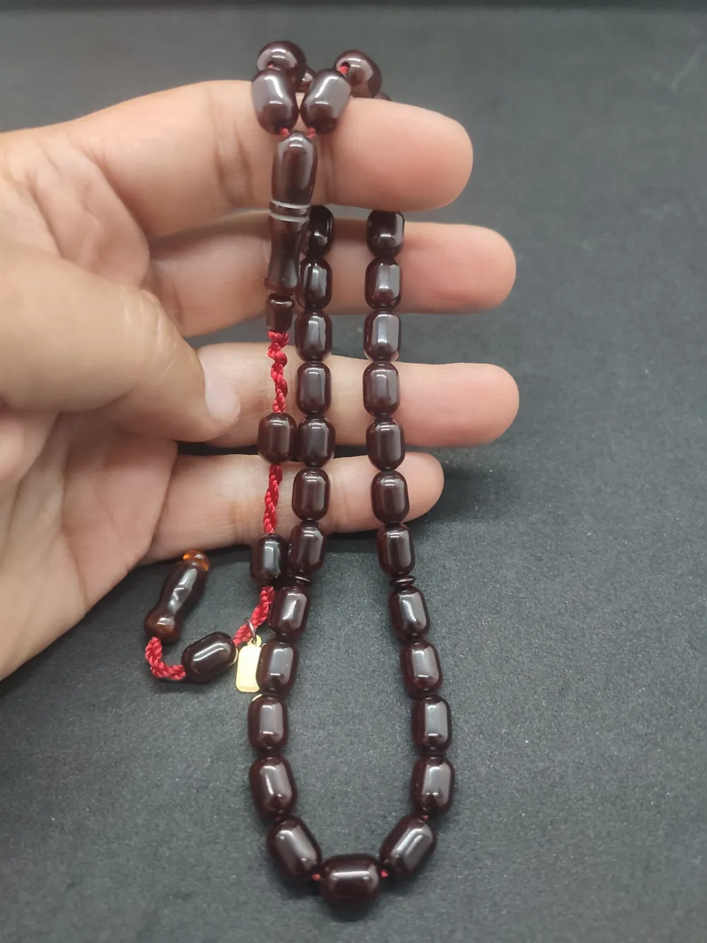 Dabbas Usta Eseri̇ İmzalı El Boy Alman Faturan Sıkma Kehri̇bar küçük resim 5