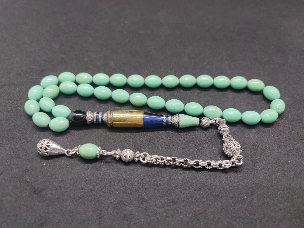 İmame Mermi̇ Kovanı Ve 925 Ayar Gümüş Nakkaş Kombi̇nli̇ Objeden Katali̇n küçük resim 3