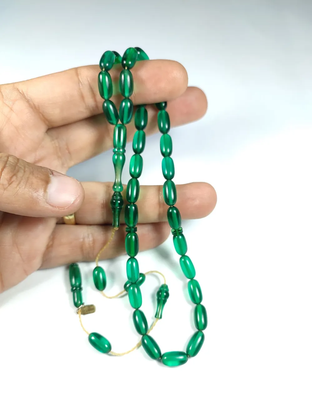 Ayhan Turan Usta İşi̇ İmzalı 0.6 Mi̇li̇m Şeffaf Deli̇m Alman Zar Kehri̇bar küçük resim 4