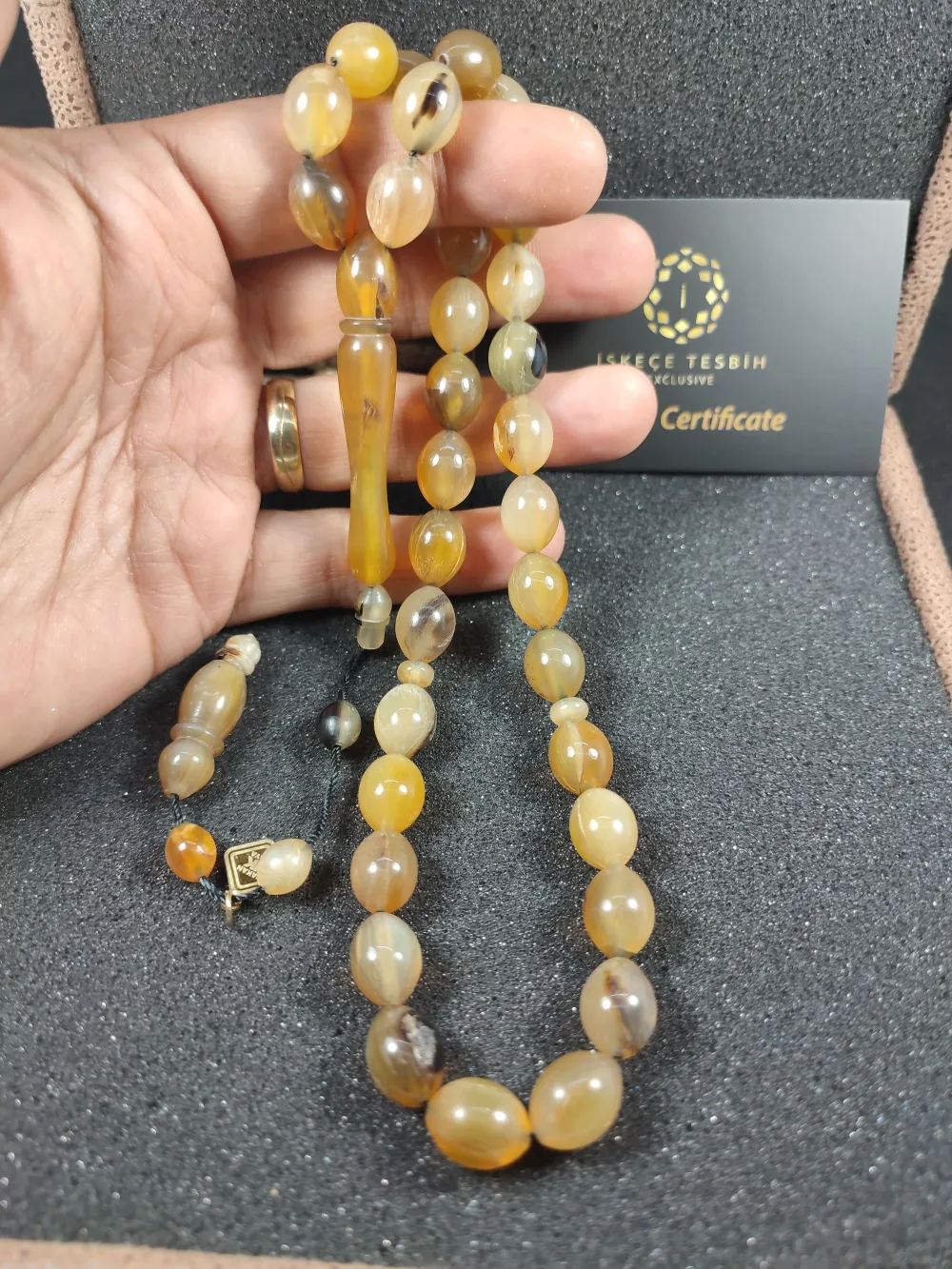 Vıp Kutulu 38 Gr Hakan Kaya Usta Eseri̇ Nadi̇r Tür  Gergedan Boynuzu küçük resim 4