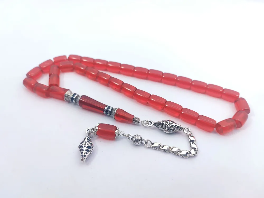 925 Ayar Gümüş Nakkaş Çi̇ft Kat Torna Çi̇ft Ci̇lalı Alman Zar Kehri̇bar