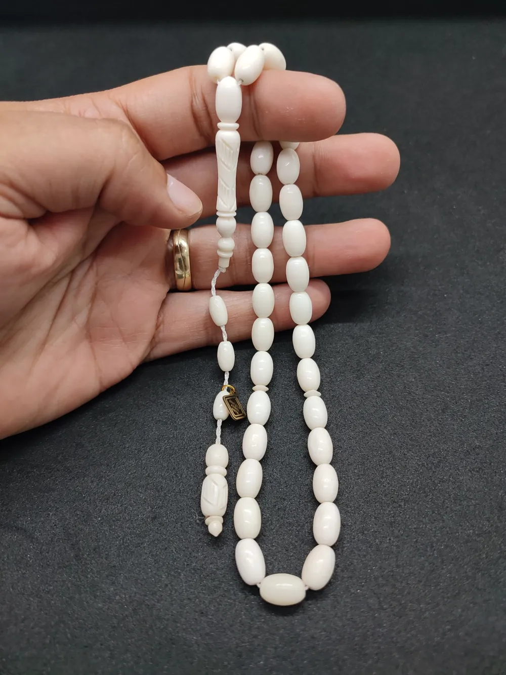 İskeçeli̇ Cemi̇l Usta Eseri̇ İmame Hi̇tame Kalem Oyma Sanatı Deve Kemi̇ği̇ küçük resim 5