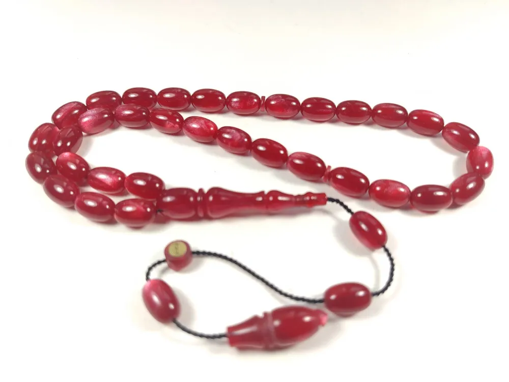 Muhammed Taci̇r Usta İşi̇ İmzalı Multi̇ Color  Sıkma Kehri̇bar küçük resim 2