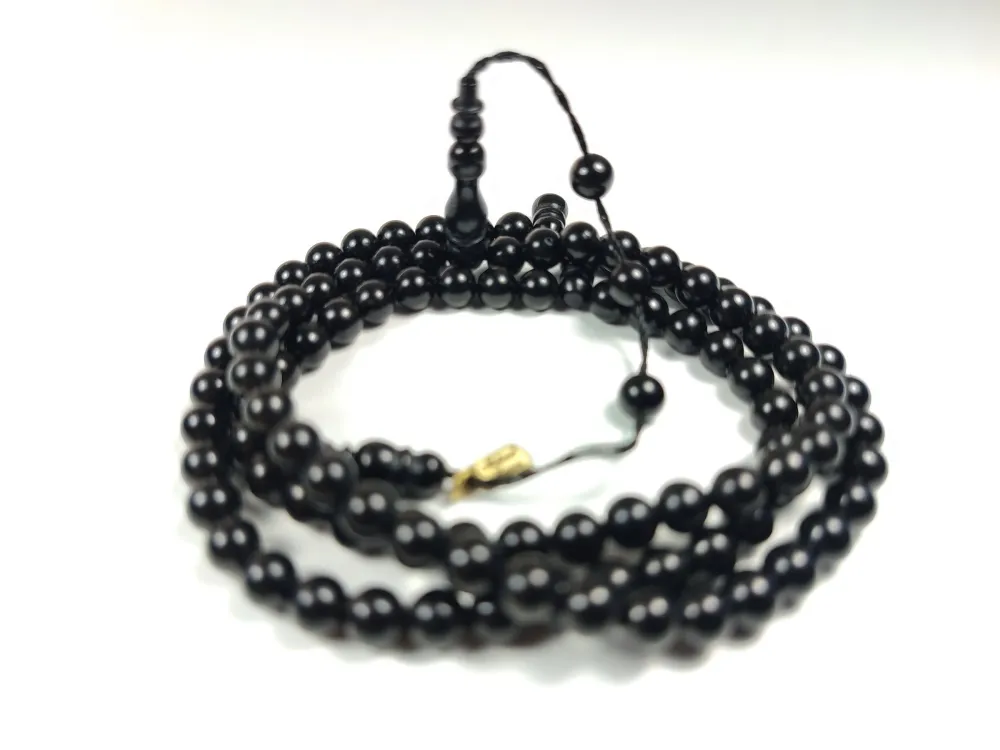 Mehmet Mercan Usta İşi̇ İmzalı Mühürlü Sıkma Kehri̇bar Namaz Tesbi̇hi̇