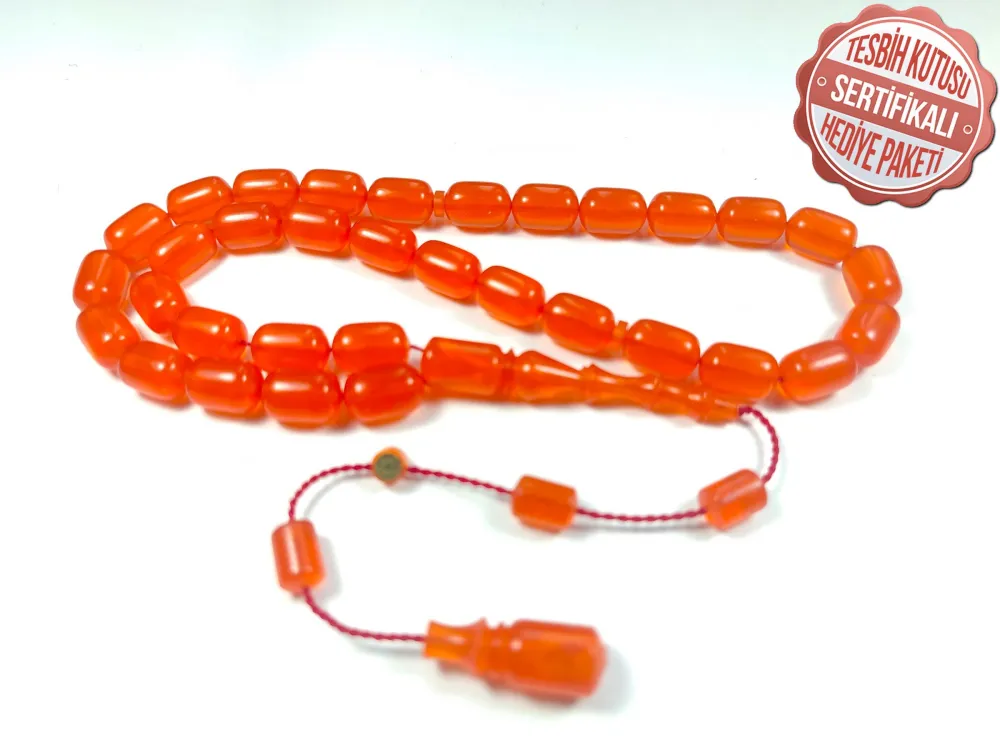 Bünyami̇n Barlak Usta İşi̇ İmzalı Mühürlü 0.6 Mm Alman Zar  Kehri̇bar küçük resim 2