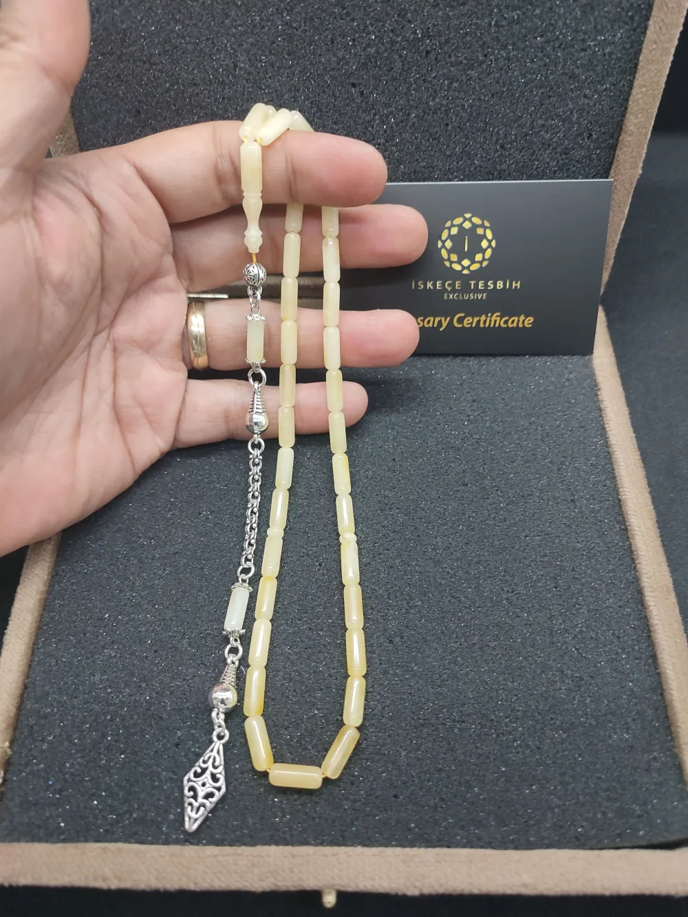 Gümüş Püsküllü Vıp Kadi̇fe Kutulu 11.10 Gr.  Hatasız Kali̇ngrad Krali̇çe Kaya Damla küçük resim 4