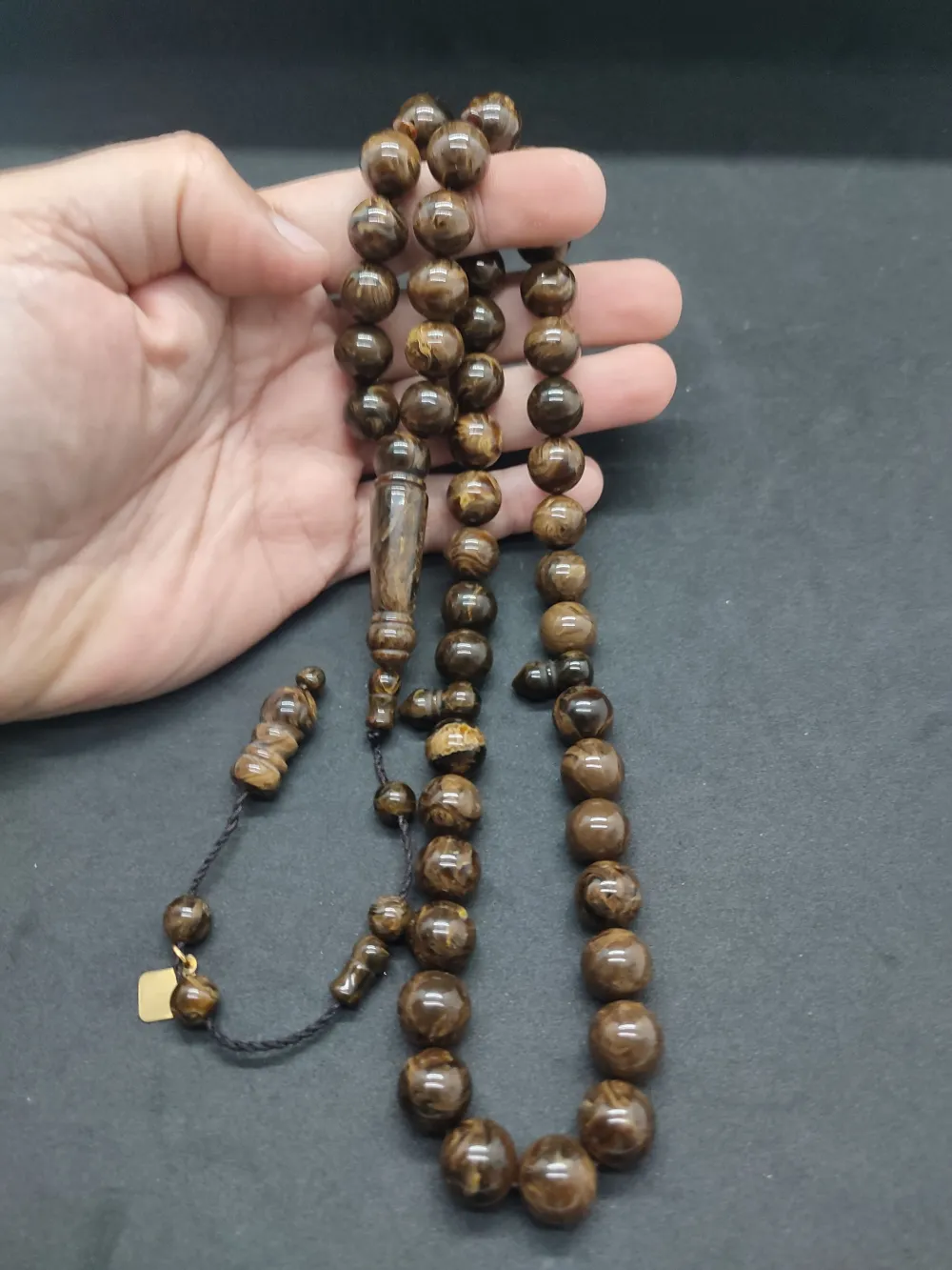 Başka Yerde Yok!Junai̇d Hasan Usta Eseri̇ 45 Habbe İri̇ Boy Eski̇ Obejden Katali̇n küçük resim 5