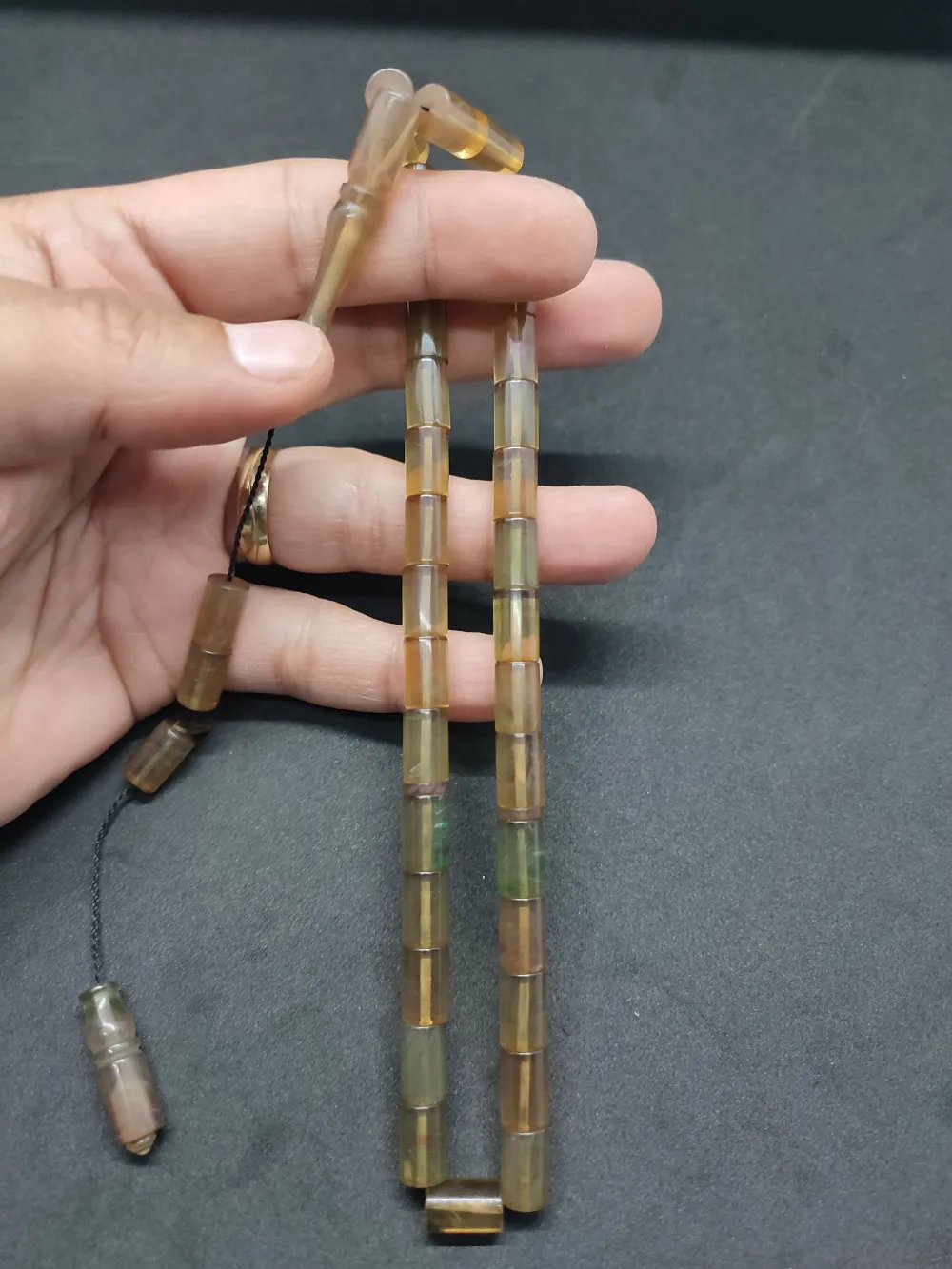 Uğur Şener Usta Eseri̇ 0.6 Şeffaf Deli̇m Çi̇ft Kat Ci̇lalı Ok Gi̇bi̇ Sıkma Kehri̇bar