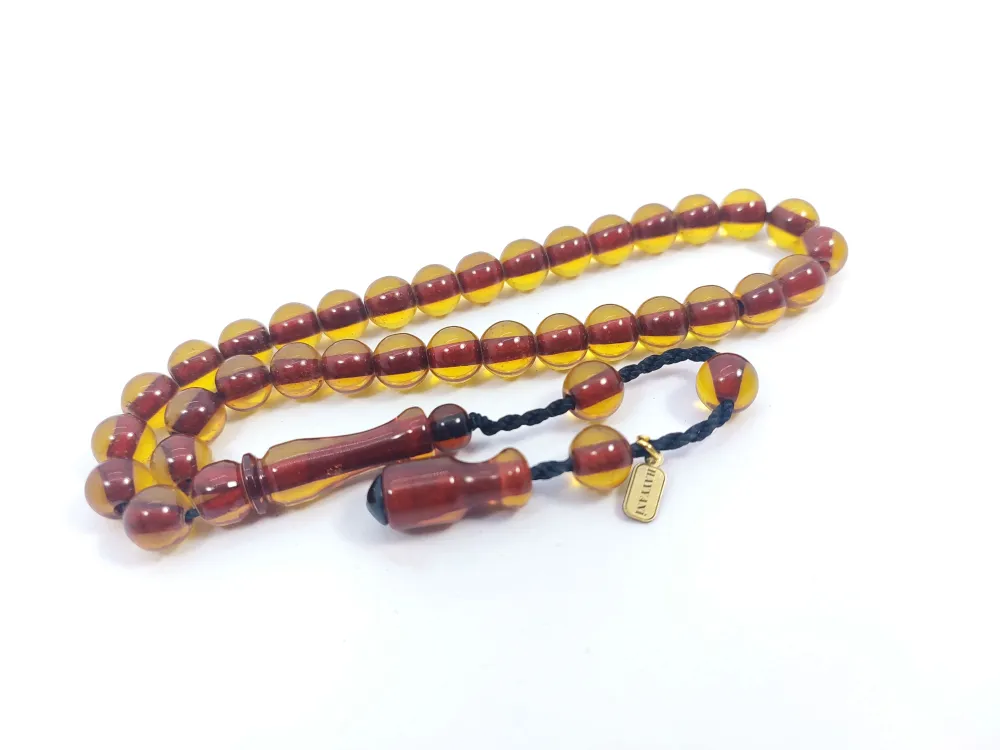 Hayyani̇ Usta Eseri̇ İmzalı Mühürlü Dönem Osmanlısı Ateş-İ Kehri̇bar küçük resim 3