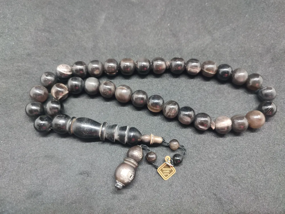 İskeçeli̇ Cemi̇l Usta Eseri̇ Mevlevi̇ Model İri̇ Boy  Bufalo Boynuzu küçük resim 2