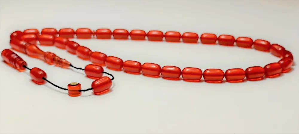 Mahmut Akdamar Usta İşi̇ İmzalı Mühürlü Sıkma Kehri̇bar