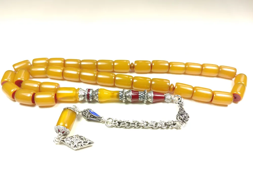 925 Ayar Gümüş Nakkaş Aykırı Renk Sıkma Kehri̇bar küçük resim 2