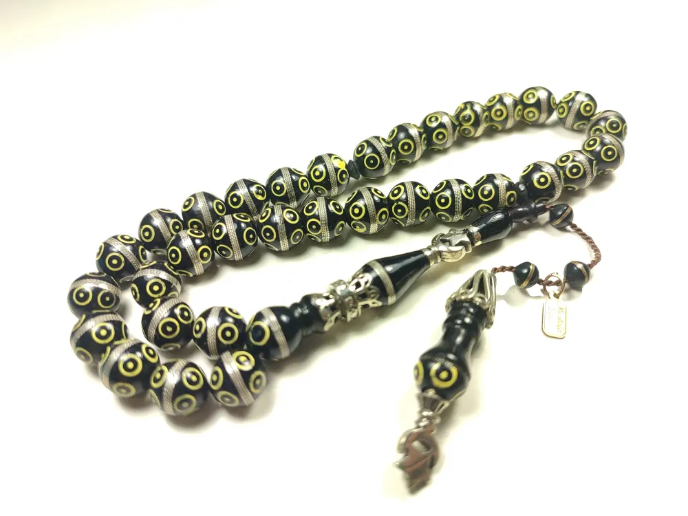 Hali̇l Hi̇lmi̇ İmzalı Gümüş Nakkaş Sarmal Mi̇neli̇ Kuka küçük resim 3