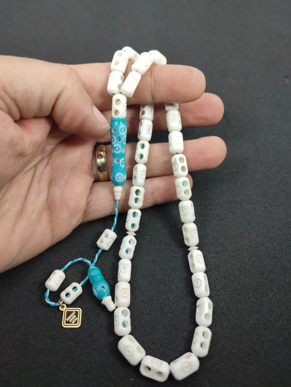 Başka Yerde Yok!!! İskeçeli̇ Cemi̇l Usta Eseri̇ Full Kalem Oyma  Deve Kemi̇ği̇ küçük resim 5