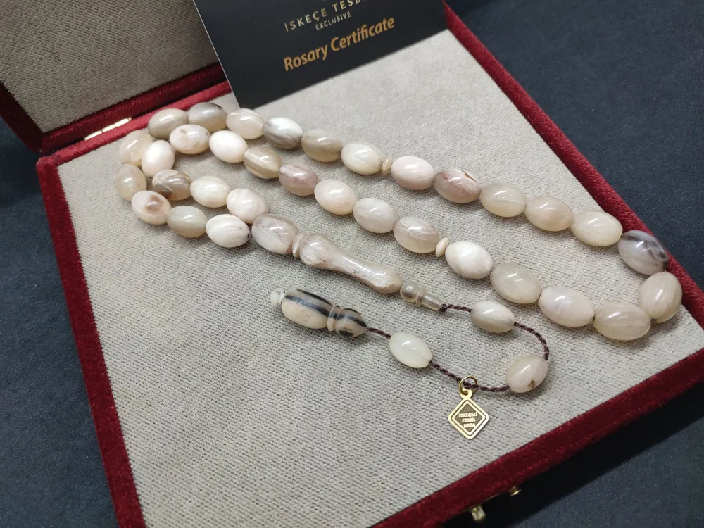 İskeçeli̇ Cemi̇l Usta Eseri̇ 37.02 Gr. İri̇ Boy Ti̇bet Yak Boynuzu küçük resim 3