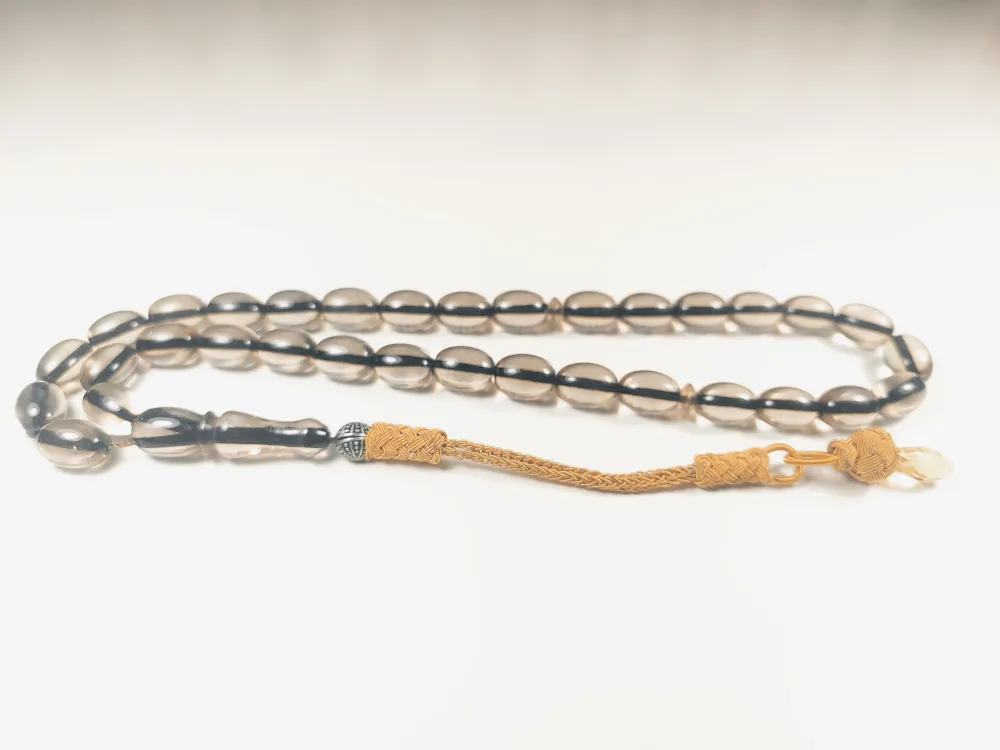 Darabacı Abdullah Usta Eseri̇ Trabzon Kazazi̇ye Püsküllü3 Kat Ci̇lalı Ateş Kehri̇bar küçük resim 2