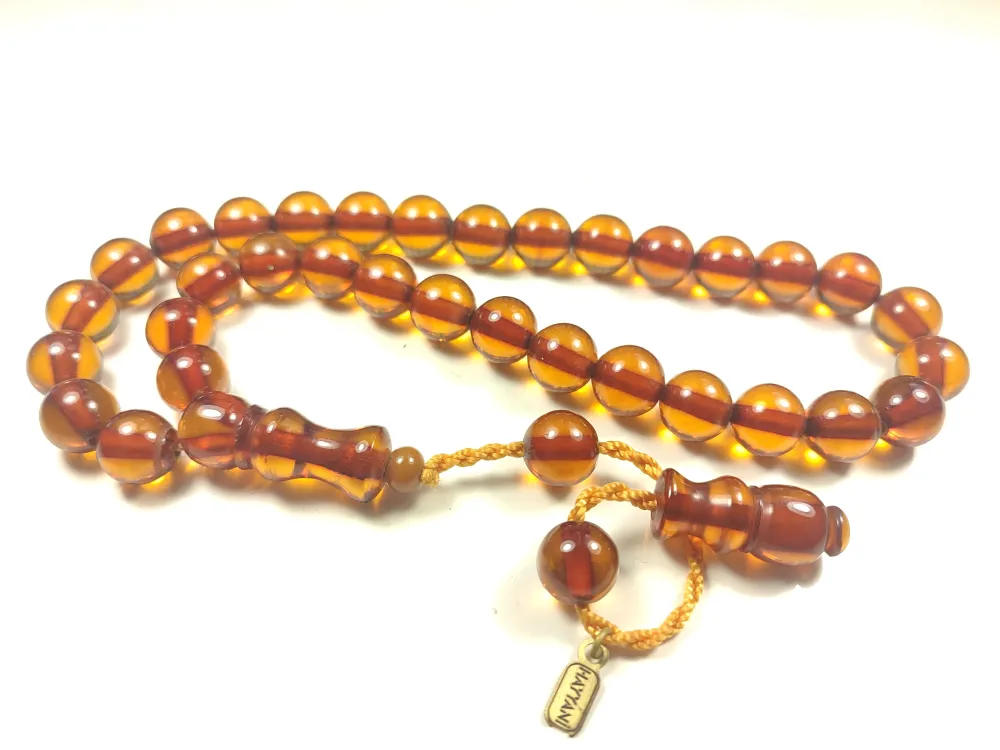 Hayyani̇ Usta İşi̇ İmzalı Sıkma Kehri̇bar küçük resim 3