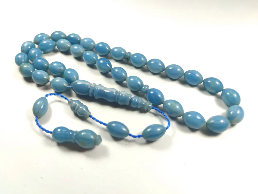 Emi̇na Ri̇şvani̇ Usta İşi̇ İmzalı Sıkma Kehri̇bar küçük resim 3