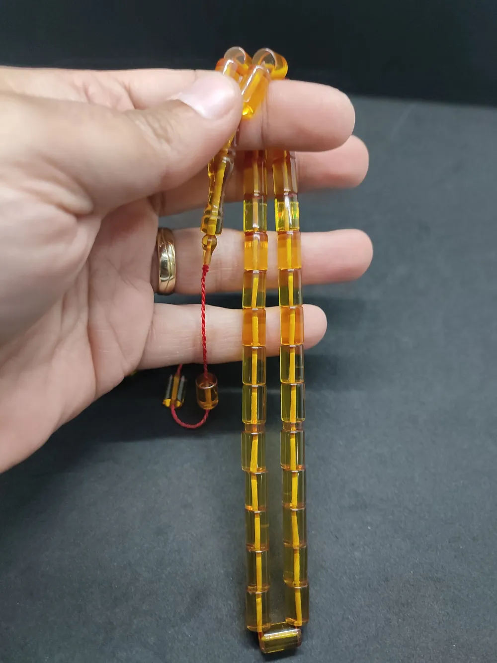 Erhan Turan Usta Eseri̇ 0.6 Şeffaf Deli̇m Çi̇ft Kat Ci̇lalı Ok Gi̇bi̇ Ateş-İ Kehri̇bar  küçük resim 4