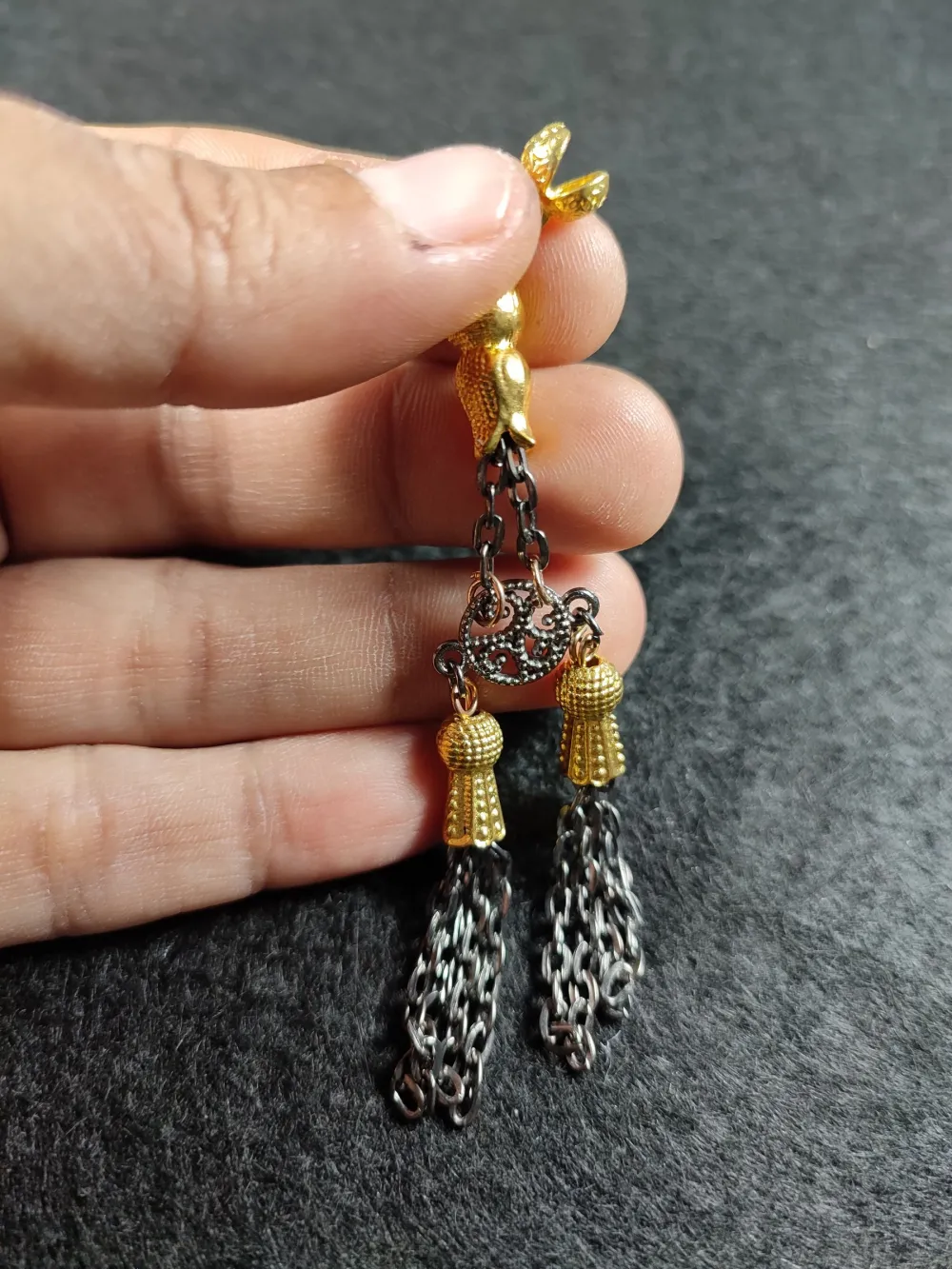 Alman Gümüş Tesbi̇h Püskülü küçük resim 3